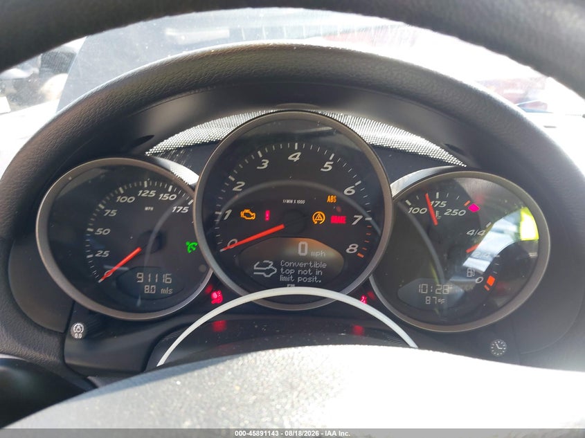 PORSCHE BOXSTER 2005 VIN WP0CA29815U711351