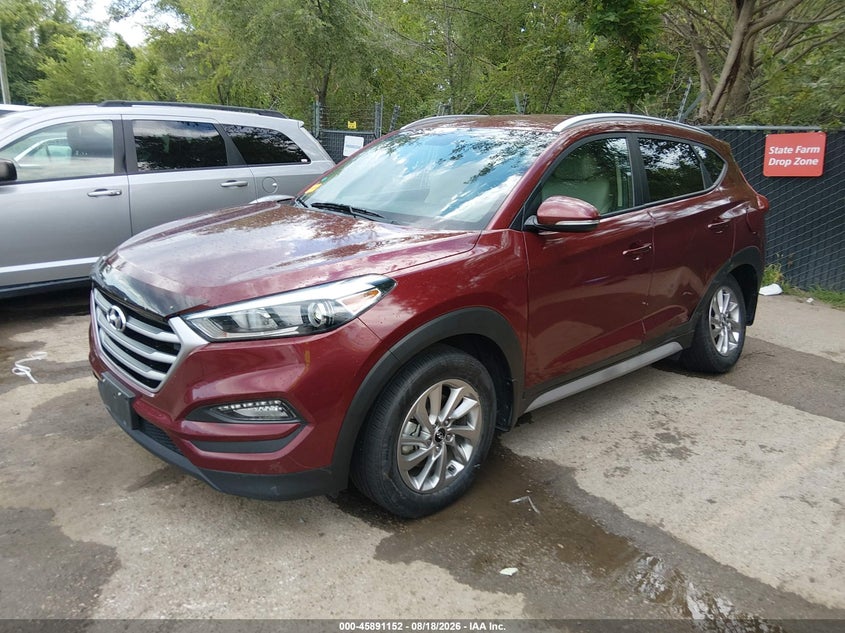 2017 Hyundai Tucson, Left Rear, IAAI, VIN KM8J3CA40HU458460 — photo 2