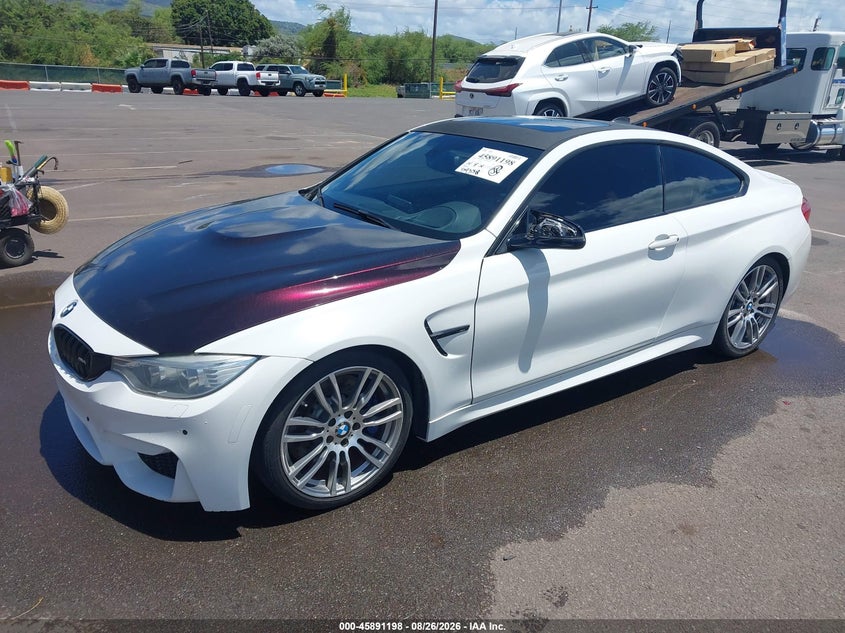 2015 BMW M4, Затопление, IAAI, VIN WBS3R9C50FK331794 — фото 2