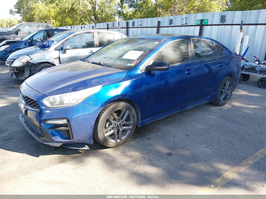 Vin: 3kpf34ad1me268935, lot: 46390280, kia forte gt-line 20212