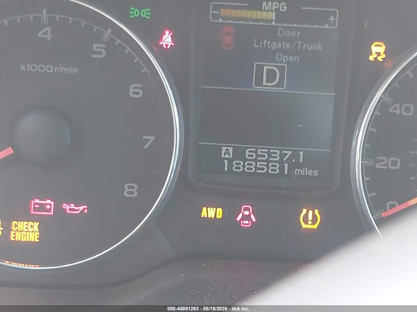 2014 SUBARU OUTBACK auction photo 7