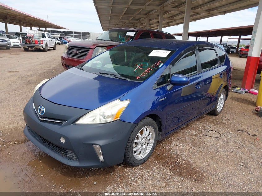 2012 TOYOTA PRIUS V (+) WAGON 1.8L I-4 DOHC, VVT, 98HP