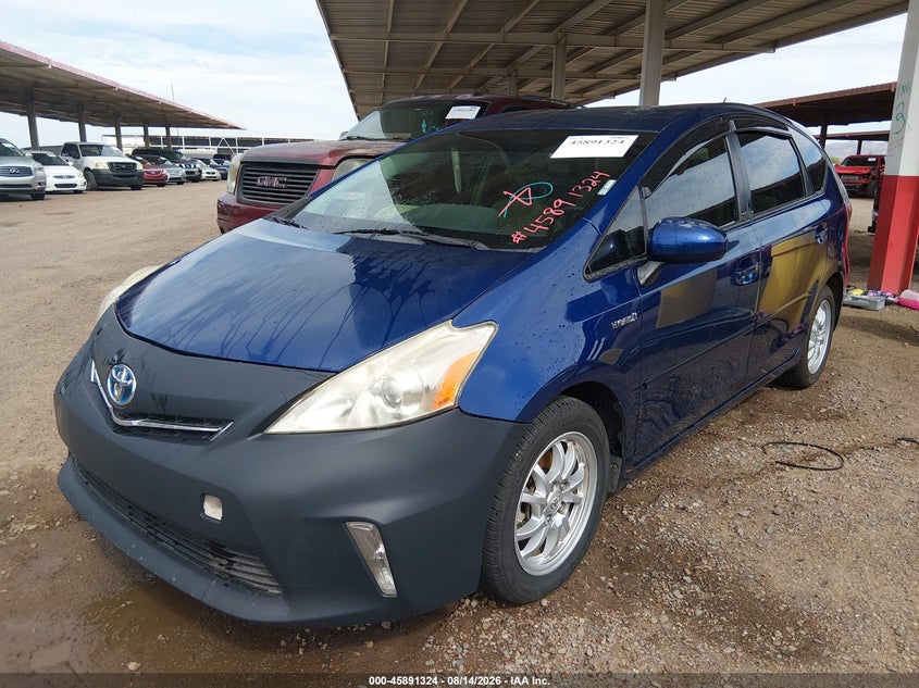 2012 TOYOTA PRIUS V (+) WAGON 1.8L I-4 DOHC, VVT, 98HP