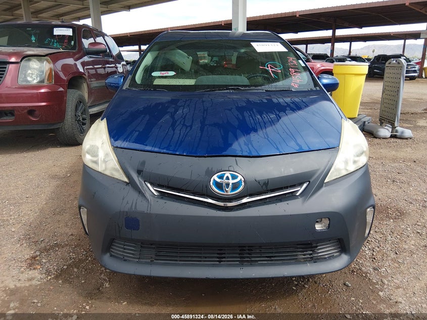 2012 TOYOTA PRIUS V (+) WAGON 1.8L I-4 DOHC, VVT, 98HP