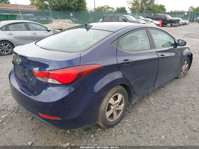 Vin: 5npdh4ae2eh537717, lot: 46390381, hyundai elantra se 20144