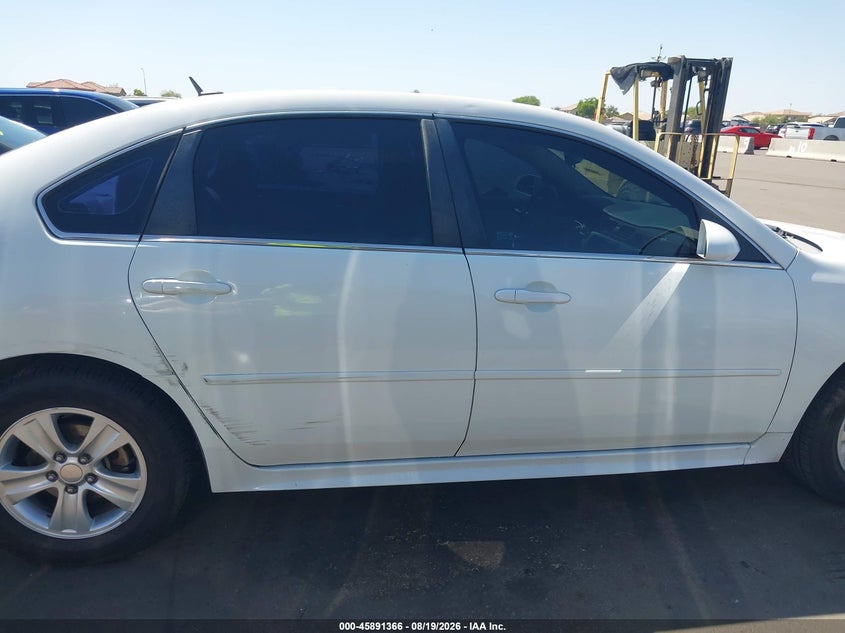 CHEVROLET IMPALA 2013 VIN 2G1WF5E36D1102222