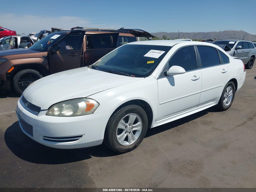 CHEVROLET IMPALA 2013 VIN 2G1WF5E36D1102222