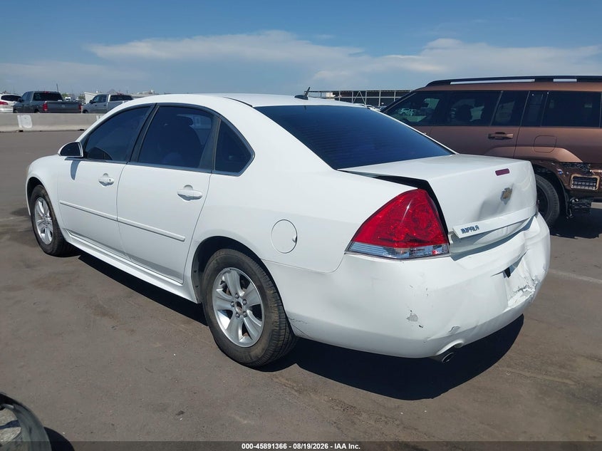 CHEVROLET IMPALA 2013 VIN 2G1WF5E36D1102222