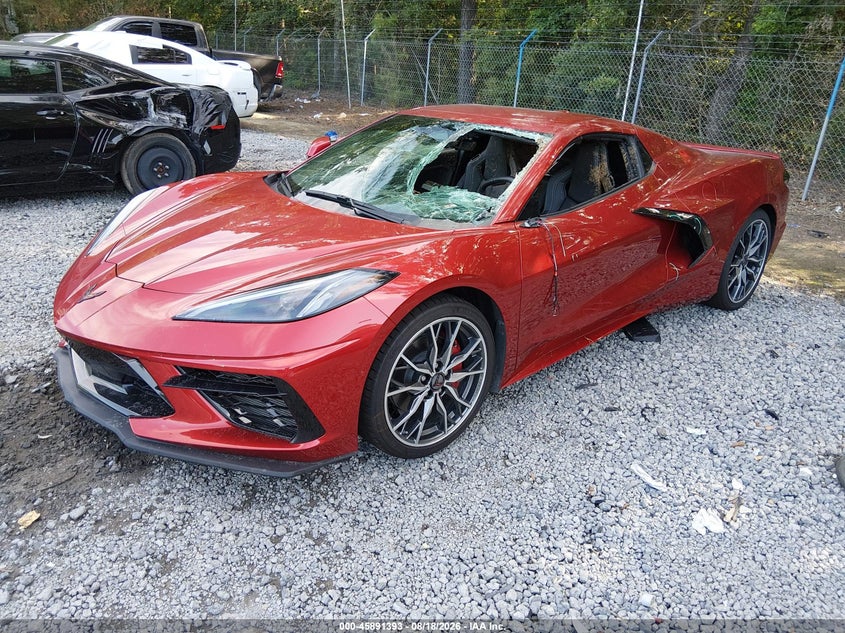 Vin: 1g1ya3d48t5100958, lot: 46390427, chevrolet corvette stingray , 1lt, rwd 20262