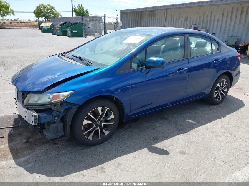 2014 Honda Civic, Front End, IAAI, VIN 19XFB2F89EE211547 — photo 2