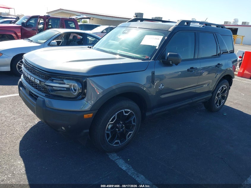 Vin: 3fmcr9cn0tre28679, lot: 46390500, ford bronco sport outer banks 20262