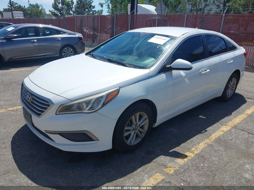 2016 Hyundai Sonata, Угон, IAAI, VIN 5NPE24AF2GH312425 — фото 2