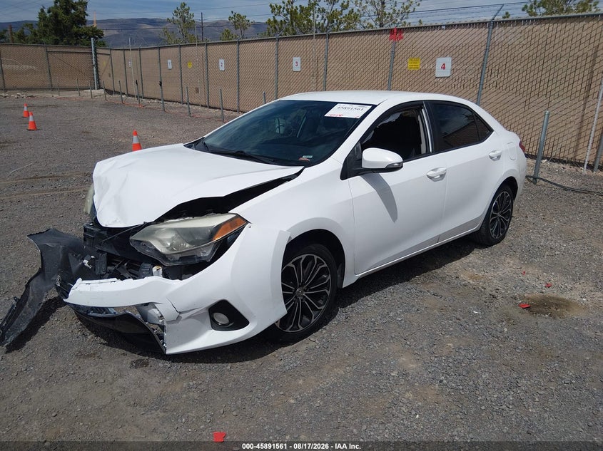 2015 Toyota Corolla, Удар спереди, IAAI, VIN 2T1BURHE2FC452354 — фото 2