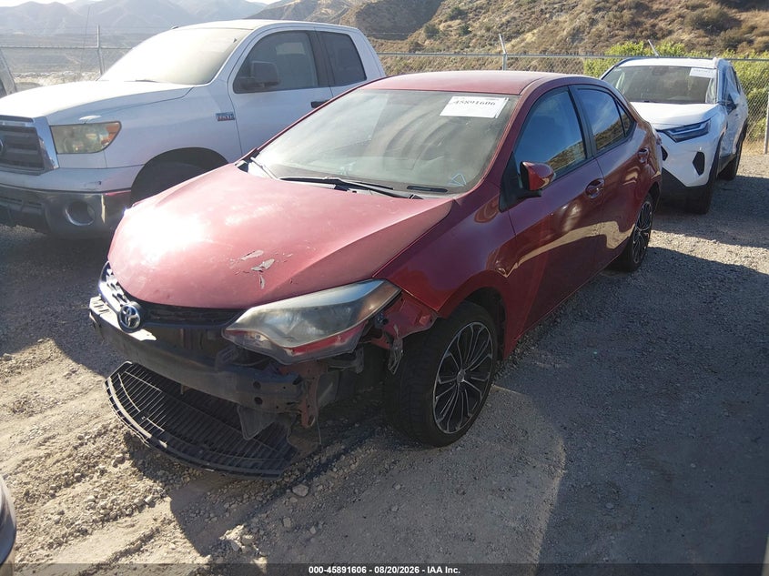 2016 TOYOTA COROLLA SEDAN 1.8L I-4 DOHC, VVT, 132HP