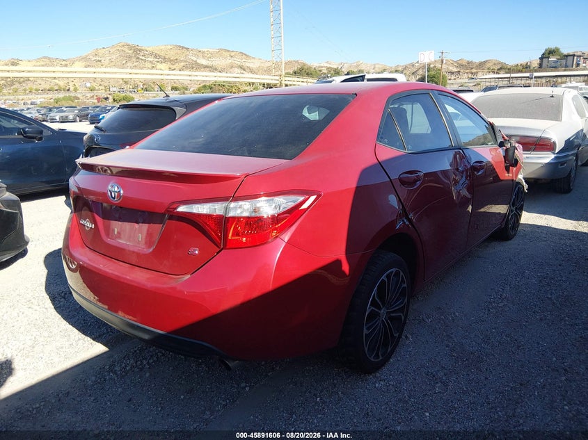 2016 TOYOTA COROLLA SEDAN 1.8L I-4 DOHC, VVT, 132HP