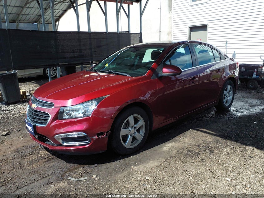 2015 Chevrolet Cruze, Удар спереду, IAAI, VIN 1G1PC5SB2F7298626 — фото 2