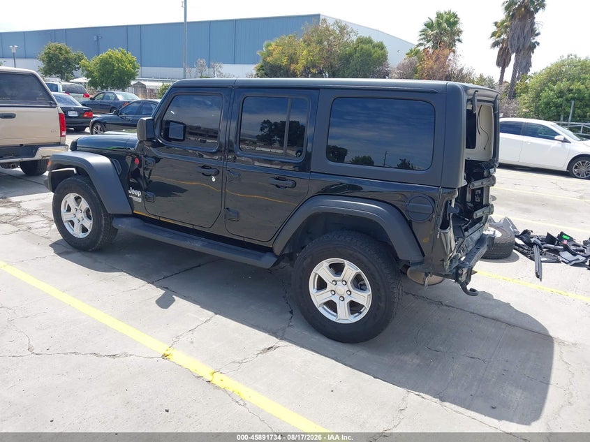 Vin: 1c4hjxdn0lw265081, lot: 46390768, jeep wrangler unlimited sport s 4x4 20203