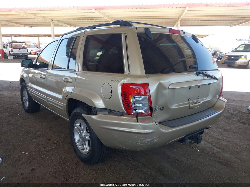 JEEP GRAND CHEROKEE 2000 VIN 1J4GW58N3YC155477