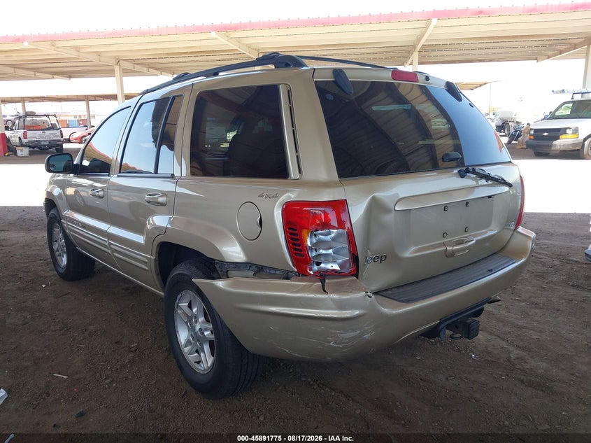 JEEP GRAND CHEROKEE 2000 VIN 1J4GW58N3YC155477