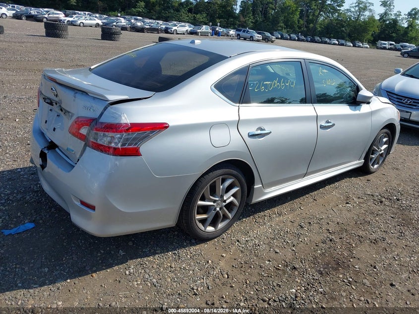 Vin: 3n1ab7ap2dl563324, lot: 46391038, nissan sentra sr 20134