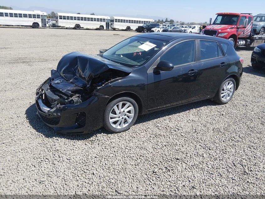 2012 Mazda 3, Front End, IAAI, VIN JM1BL1L8XC1675523 — photo 2