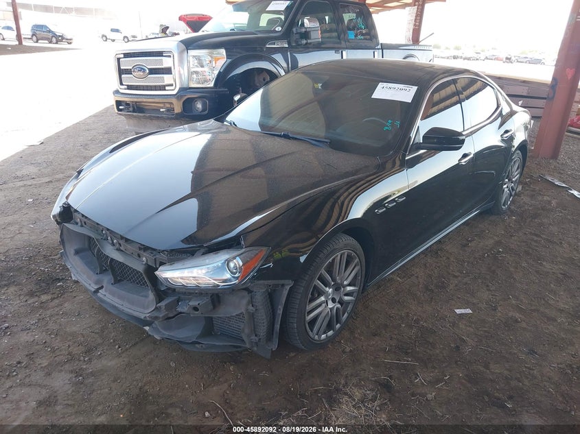 Vin: zam57ysa9j1271006, lot: 46391126, maserati ghibli s 20182
