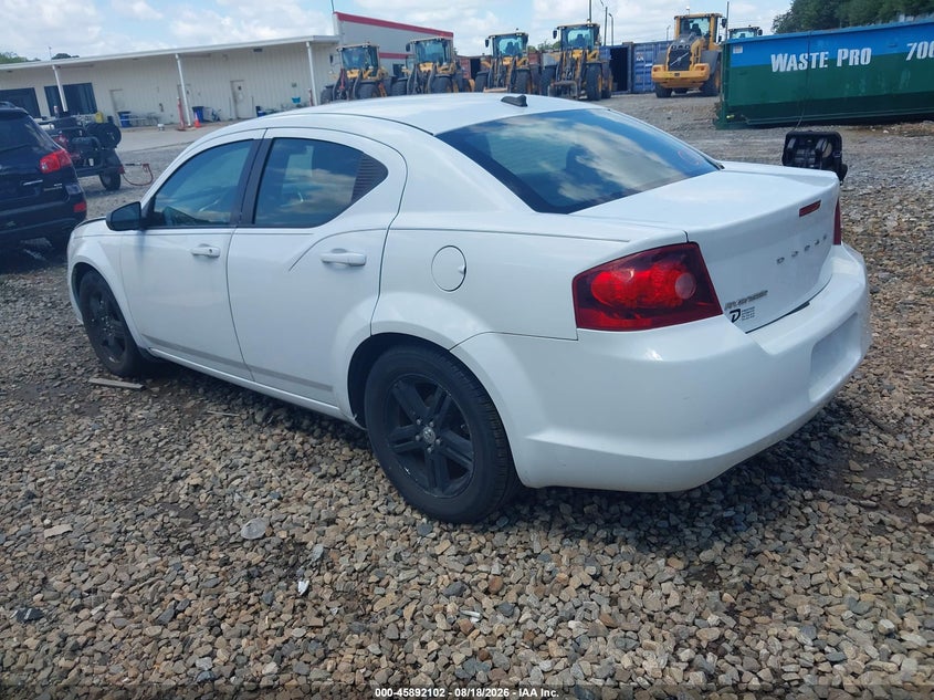 2014 DODGE AVENGER SEDAN 2.4L I-4 DOHC, VVT, 173HP