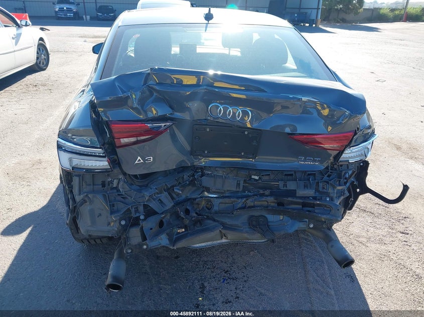 2017 AUDI A3 SEDAN 2.0L I-4 DI, DOHC, VVT, TURBO, 220HP
