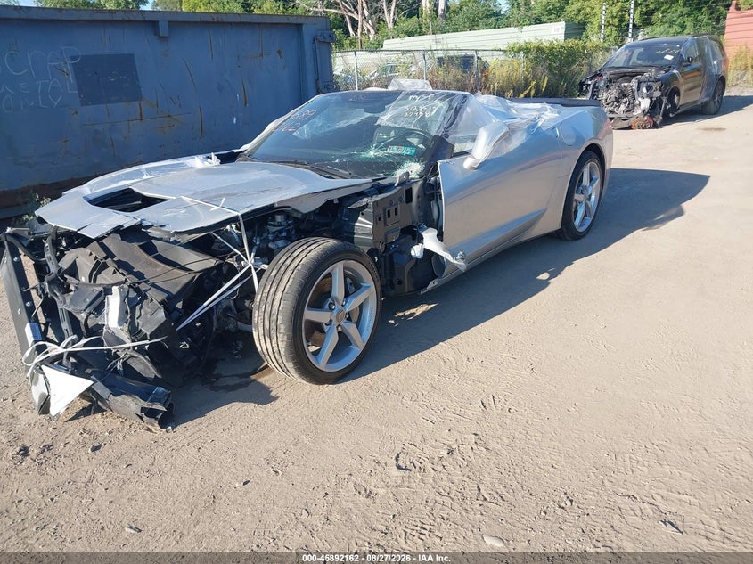 Vin: 1g1yd3d71e5123535, lot: 46391196, chevrolet corvette stingray 20142