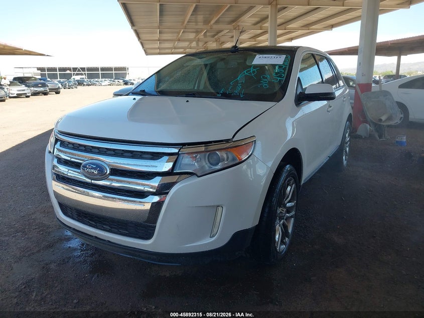 Vin: 2fmdk4jc7dbb40543, lot: 46391376, ford edge sel 20132