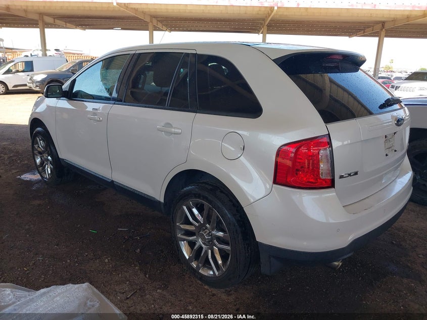 Vin: 2fmdk4jc7dbb40543, lot: 46391376, ford edge sel 20133