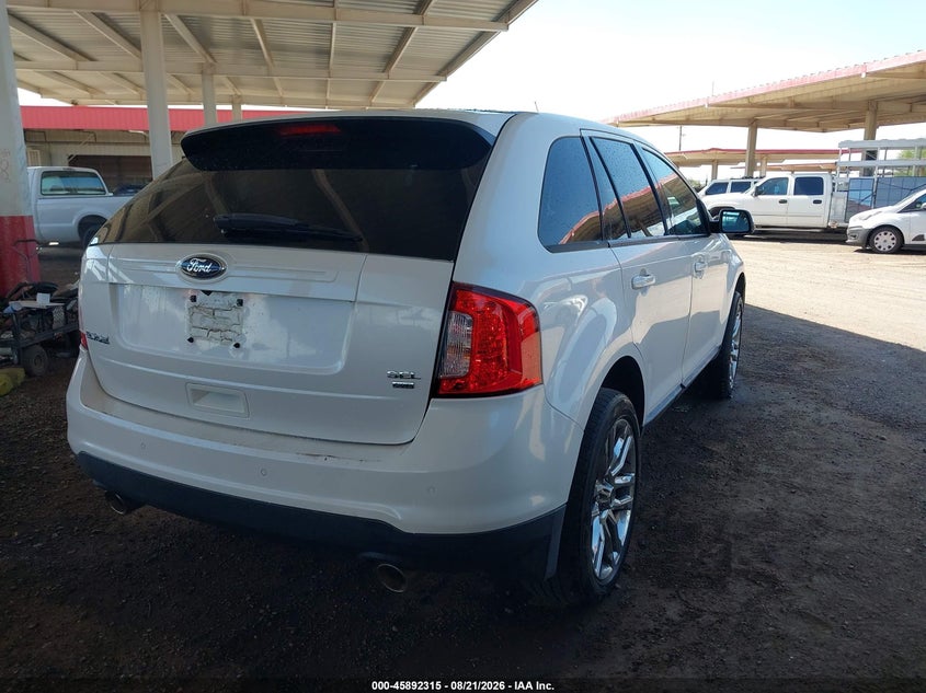 Vin: 2fmdk4jc7dbb40543, lot: 46391376, ford edge sel 20134
