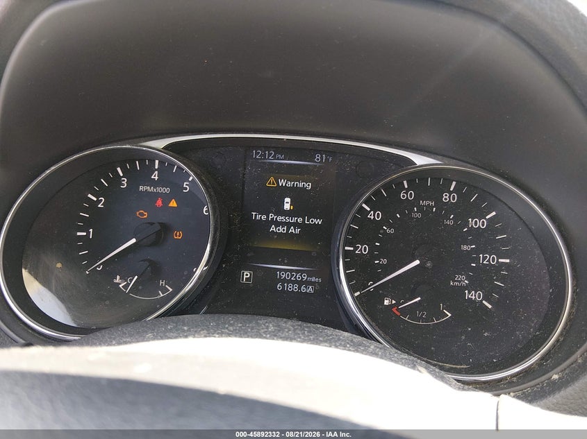 2015 NISSAN ROGUE SPORT UTILITY VEHICLE 2.5L I-4 DOHC, VVT, 170HP