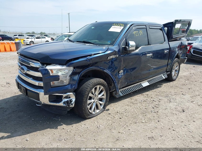 2015 Ford F-150, Левый бок, IAAI, VIN 1FTEW1EG0FFC64244 — фото 2