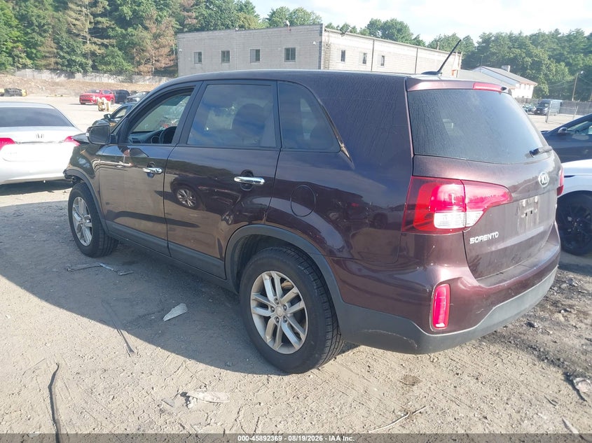 Vin: 5xykt3a68fg661217, lot: 46391430, kia sorento lx 20153