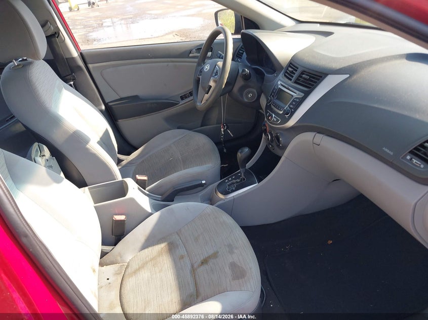 2017 HYUNDAI ACCENT SEDAN 1.6L I-4 DI, DOHC, VVT, 137HP