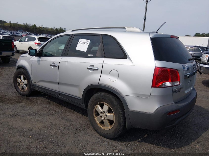 Vin: 5xyktda20bg078654, lot: 46391500, kia sorento lx v6 20113