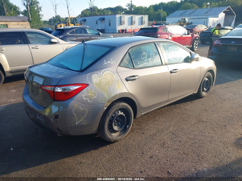 Vin: 2t1burhe9gc512809, lot: 46391552, toyota corolla le 20164