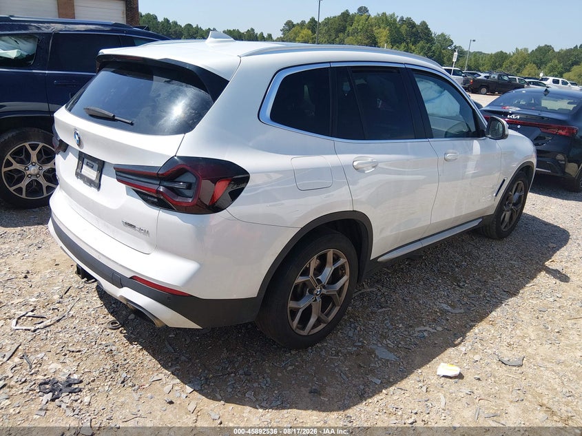 Vin: wbx47dp05nn185993, lot: 46391597, bmw x3 sdrive30i 20224