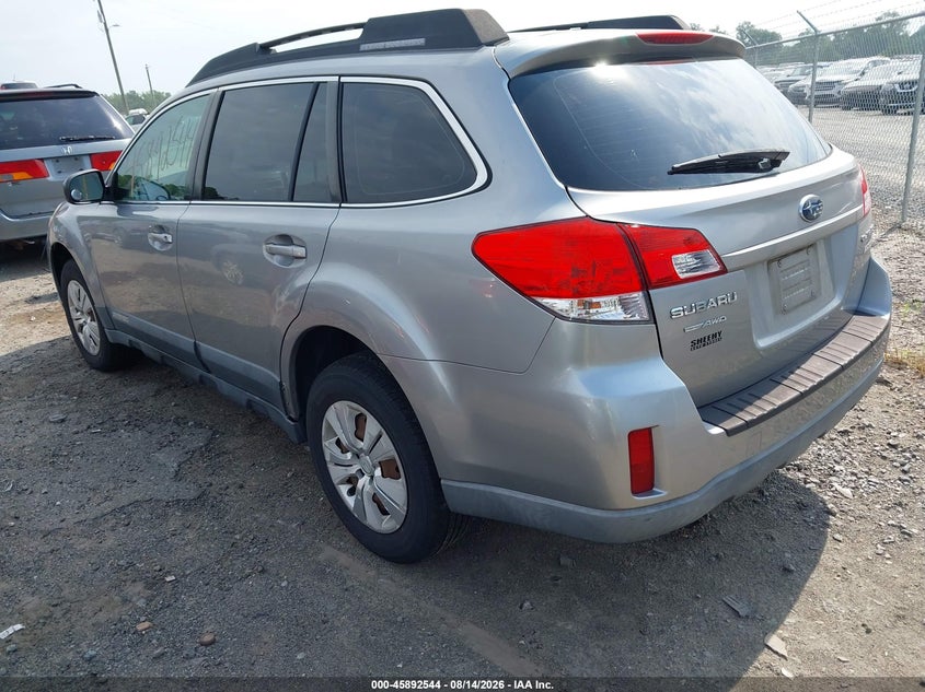 SUBARU OUTBACK 2011 VIN 4S4BRBAC9B3400719