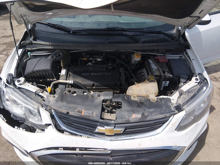 CHEVROLET SONIC 2017 VIN 1G1JB5SH6H4178345