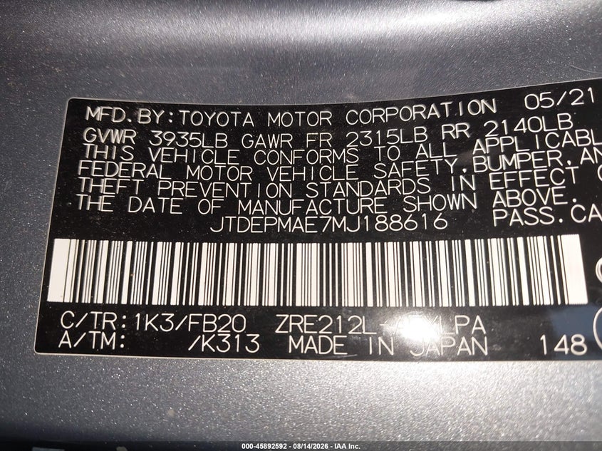 TOYOTA COROLLA - zdjęcie 9