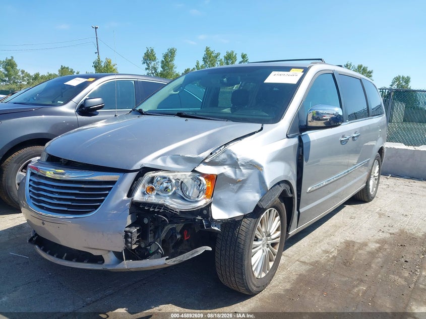 2013 Chrysler Town & Country Touring-L, Удар спереди, IAAI, VIN 2C4RC1CG8DR670212 — фото 2