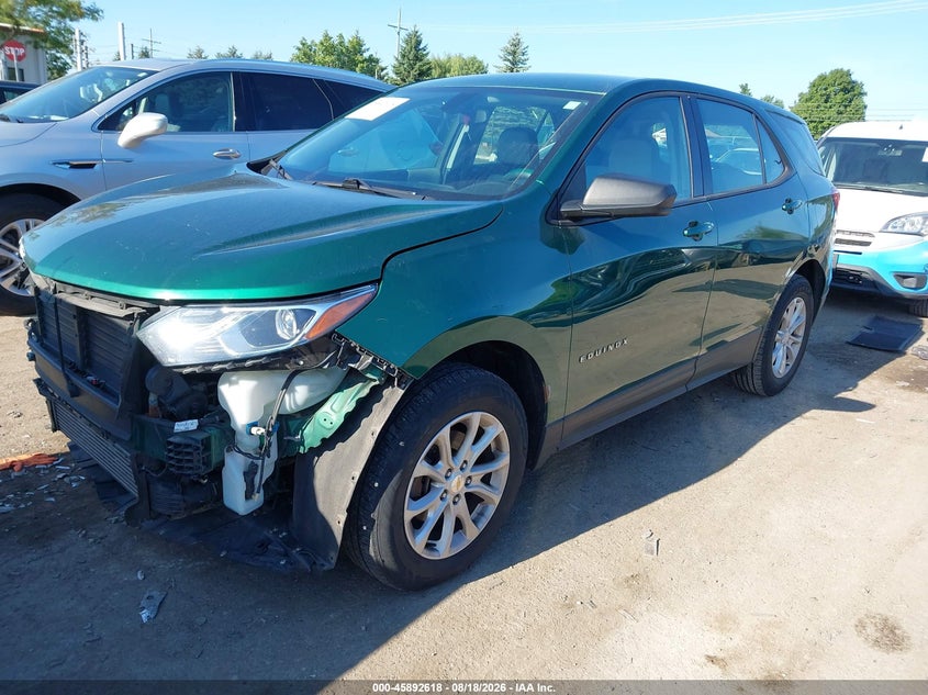 2018 Chevrolet Equinox, Front End, IAAI, VIN 2GNAXREV0J6332092 — photo 2