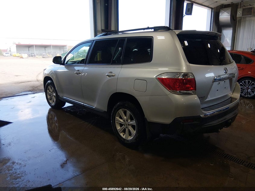 Vin: 5tdbk3eh7cs093250, lot: 46391703, toyota highlander se v6 20123