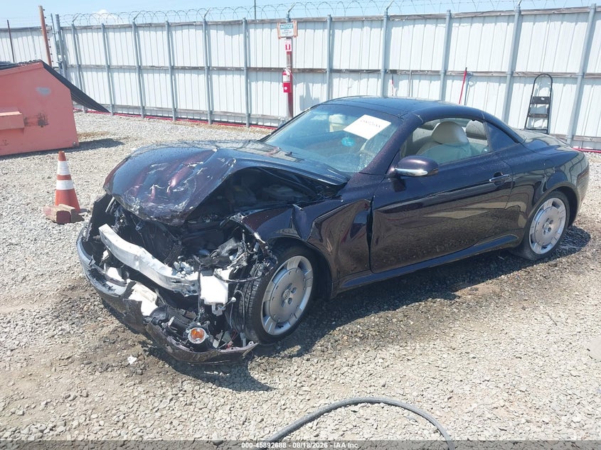 2003 Lexus SC, Front End, IAAI, VIN JTHFN48Y530038100 — photo 2