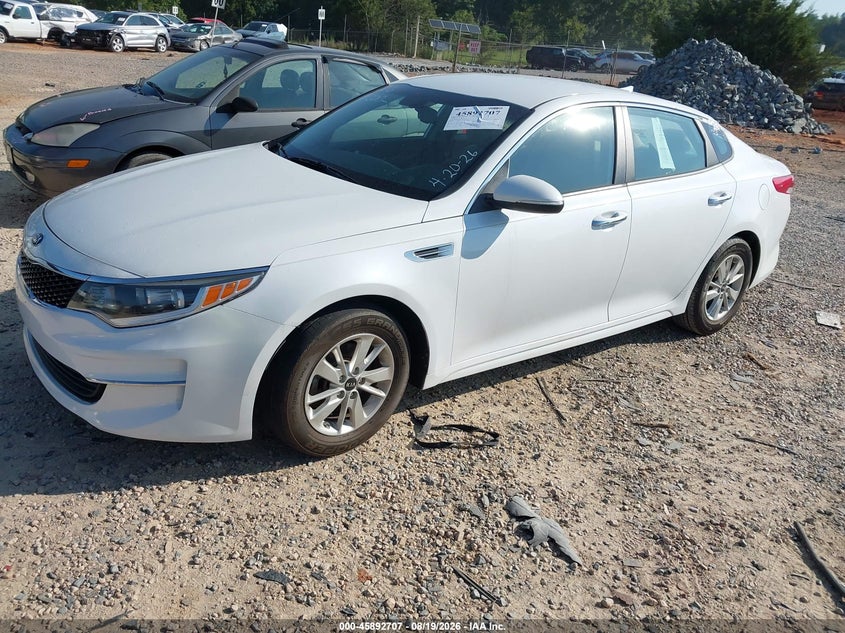 2016 Kia Optima, Rear, IAAI, VIN 5XXGT4L39GG070589 — photo 2