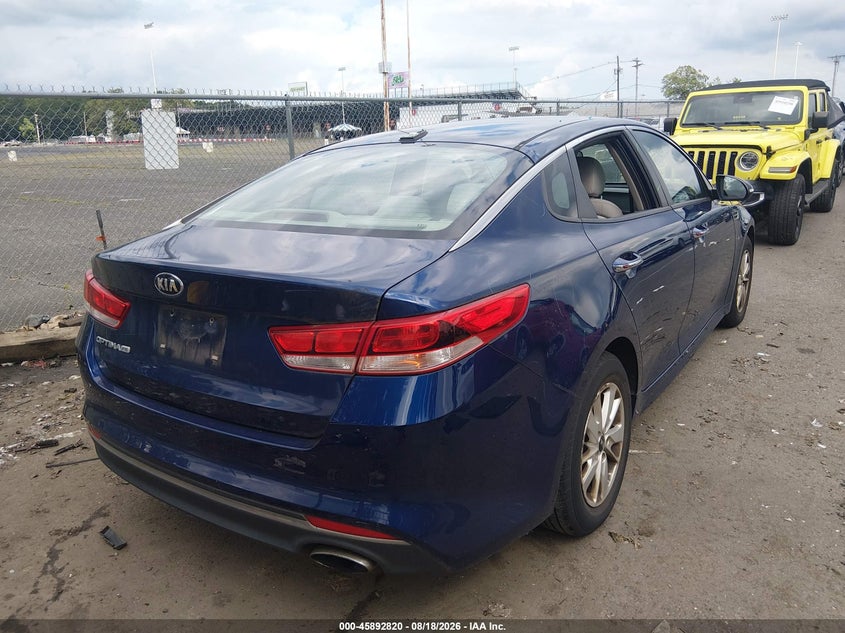 Vin: 5xxgt4l30gg093288, lot: 46391881, kia optima lx 20164