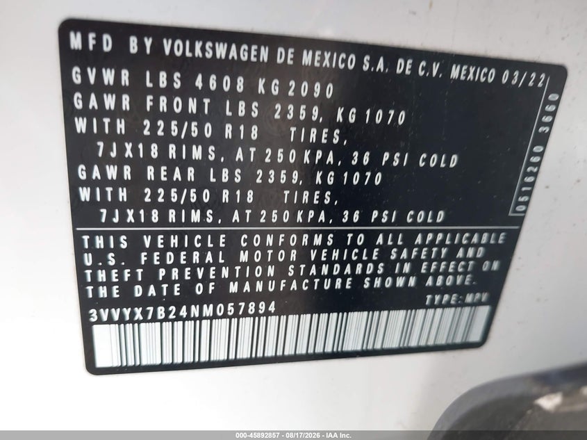 2022 VOLKSWAGEN TAOS 1.5T SE · Фото 9