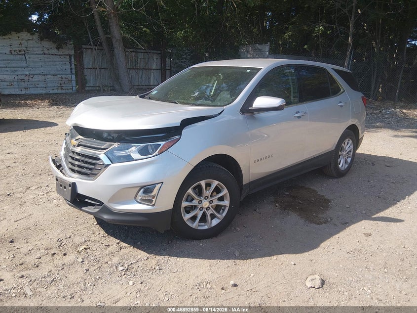 2019 Chevrolet Equinox Lt, Right Front, IAAI, VIN 3GNAXUEV5KS614671 — photo 2